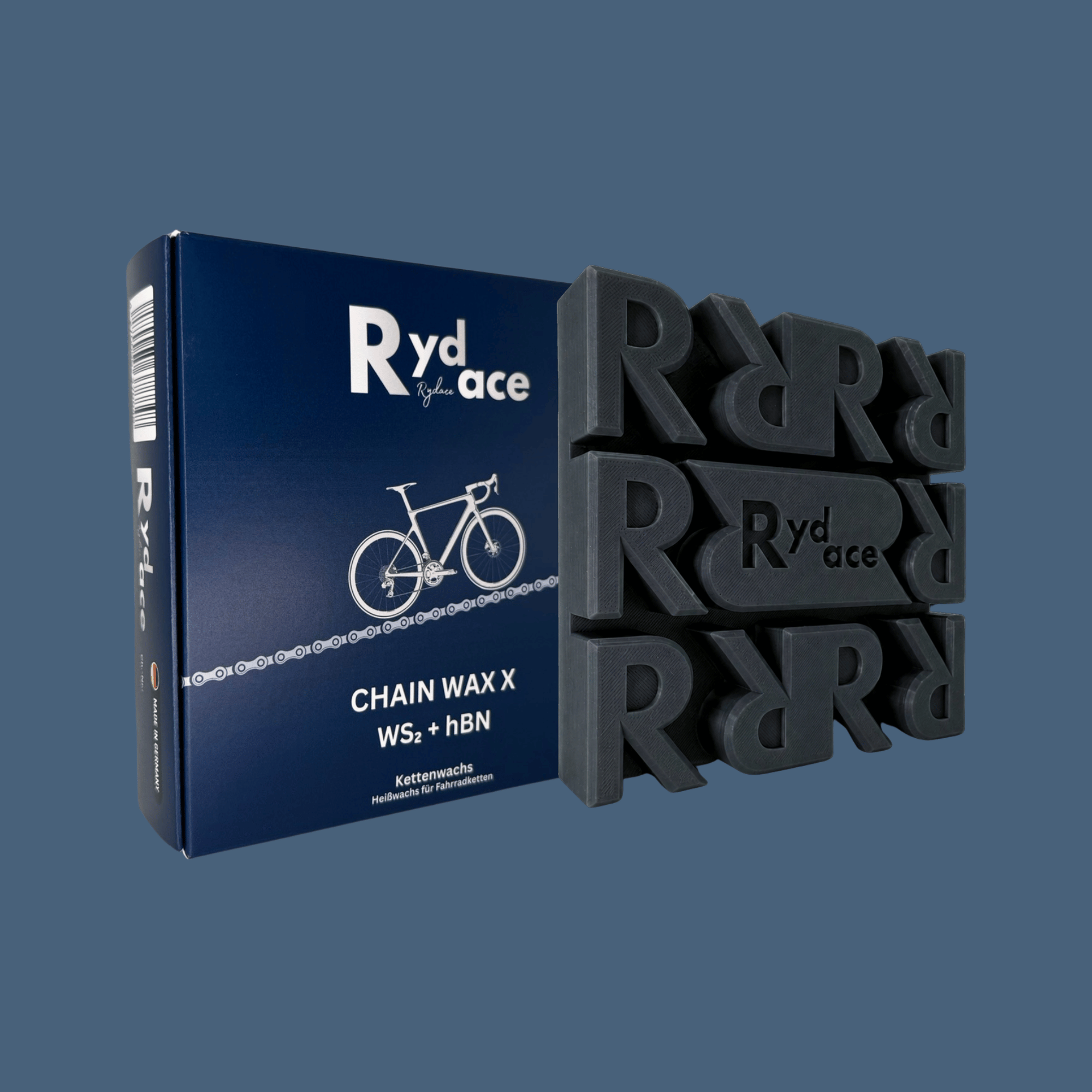 Rydace Chainwax X Heißwachs WS₂ + hBN für Fahrradketten